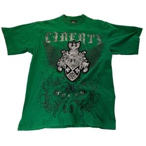Hippo Y2K Green Graphic Tee